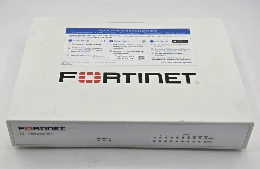 Межсетевой экран FORTINET FG-70F FORTIGATE 70F FIREWALL 9 PORTS SD-WAN PARTS