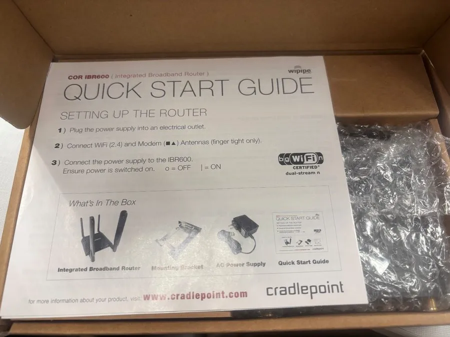 Маршрутизатор Cradlepoint IBR600LE-VZ-GPS LTE Router Black — фото лота 1