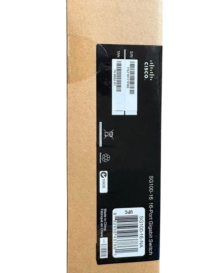 Коммутатор Cisco Small Business SG100-16.v2 Rack-Mountable 16-Ports Gigabit Swit — фото лота 2