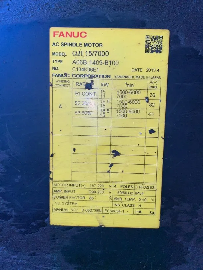 Шпиндель FANUC Spindle Motor A06B-1409-B100 Shipping