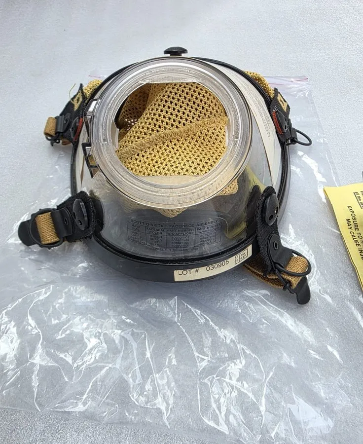 Газоанализатор Scott O-Vista Black SCBA Face Mask L (803921-02) Full Face Respir — фото лота 2