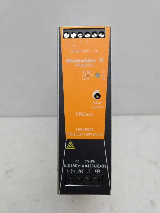 Блок питания Weidmuller 1469530000 / PRO ECO3 120W 24V 5A DIN-Rail Power Supply