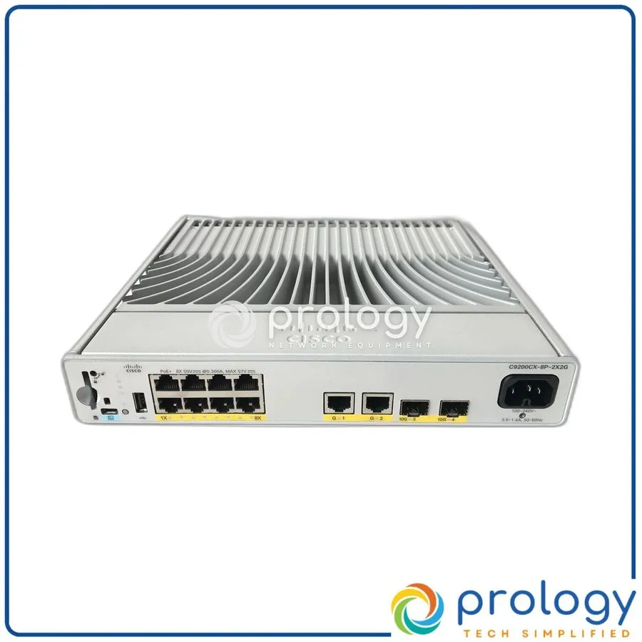 Коммутатор Cisco C9200CX-8P-2X2G-E Compact Switch 8 Ports PoE 240W