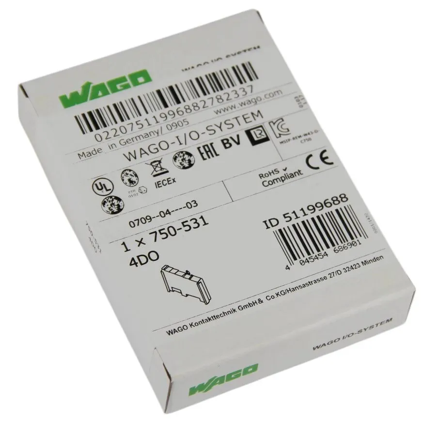 Модуль ввода-вывода Wago 750-531 digital output module 24v dc 0.5a