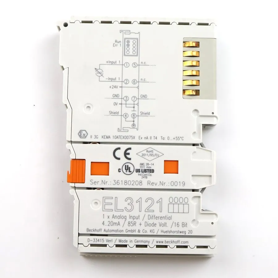 Модуль ввода-вывода Beckhoff 1 Channel Analog Input Terminal EL3121 GEB