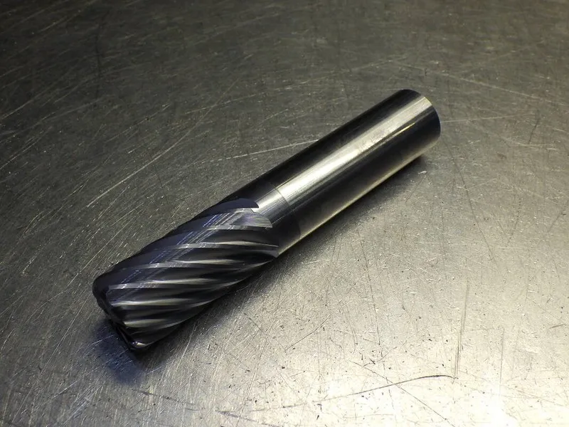 Режущий инструмент Kyocera / SGS 1/4" 6 Flute Carbide Cr Endmill 4" OAL .015 Rad