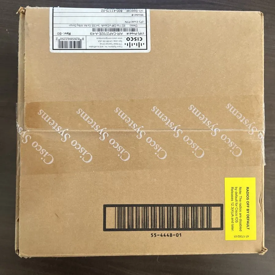 Точка доступа Wi-Fi Cisco AIR-CAP2702E-A-K9 802.11AC Cap w/ CleanAir Wireless Ac — фото лота 1