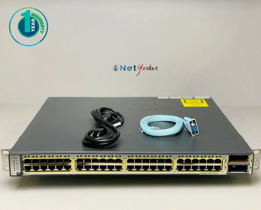 Коммутатор Cisco WS-C3750E-48TD-E 48 Port Gigabit Switch 1 YEAR