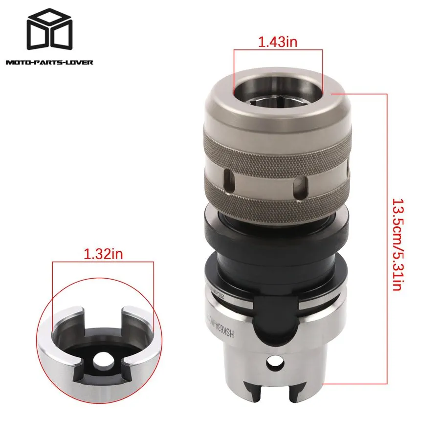 Режущий инструмент HSK63A Hydraulic Collet Chuck 1" Coolant Tube HSK63A-C1-100 C