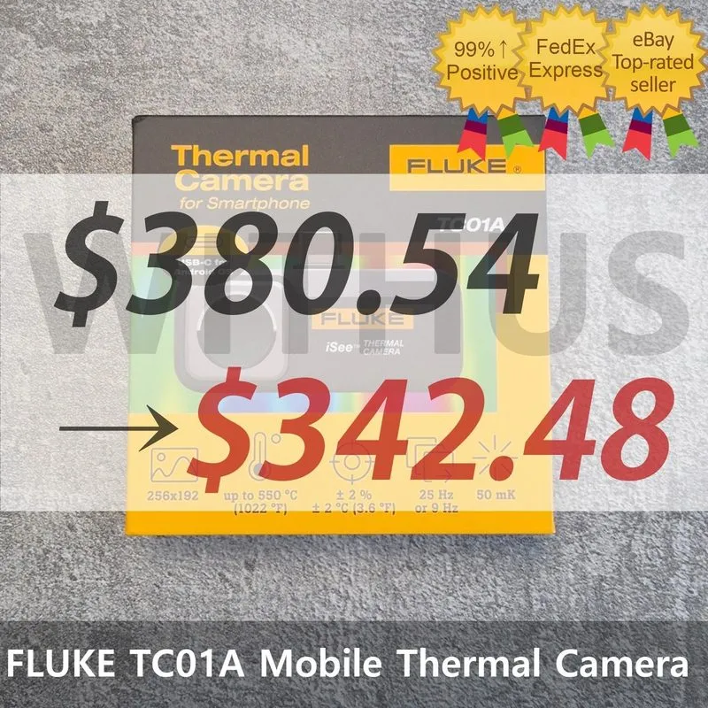 Оптико-электронная система FLUKE TC01A / TC01B iSee Mobile Thermal Camera Androi — фото лота 1