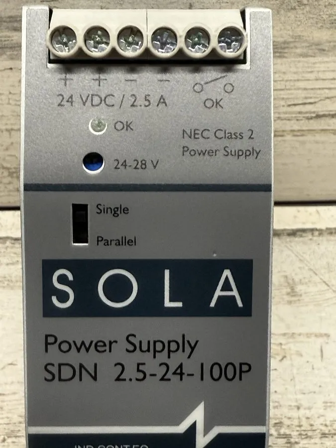 Блок питания Emerson SolaHD SDN 2.5-24-100P 24VDC 2.5A 60W DIN Rail Power Supply