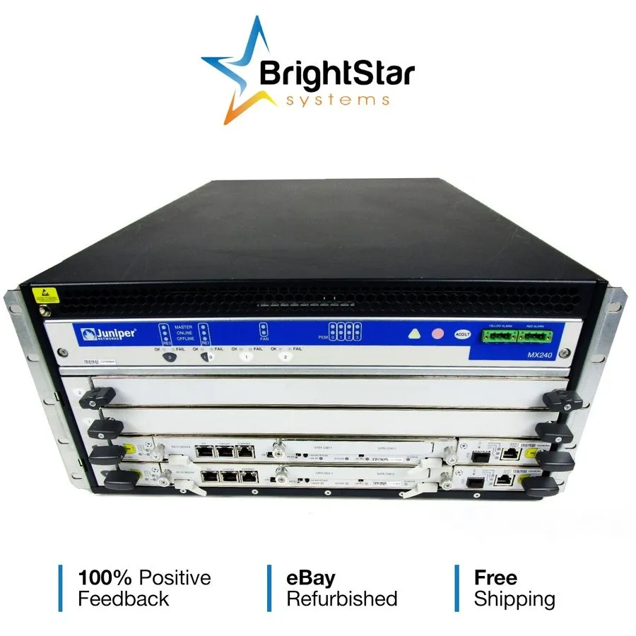 Блок питания Juniper MX240 Router 2x RE-S-1800X4-16G, 2 x SCBE-MX 4x PWR-MX480-2