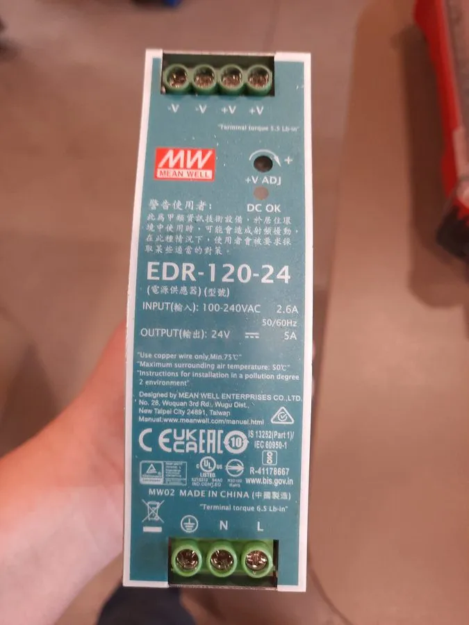IIoT-устройство EDR-120-24 120W 24VDC 5Amp Industrial DIN Rail Power Supplies 24