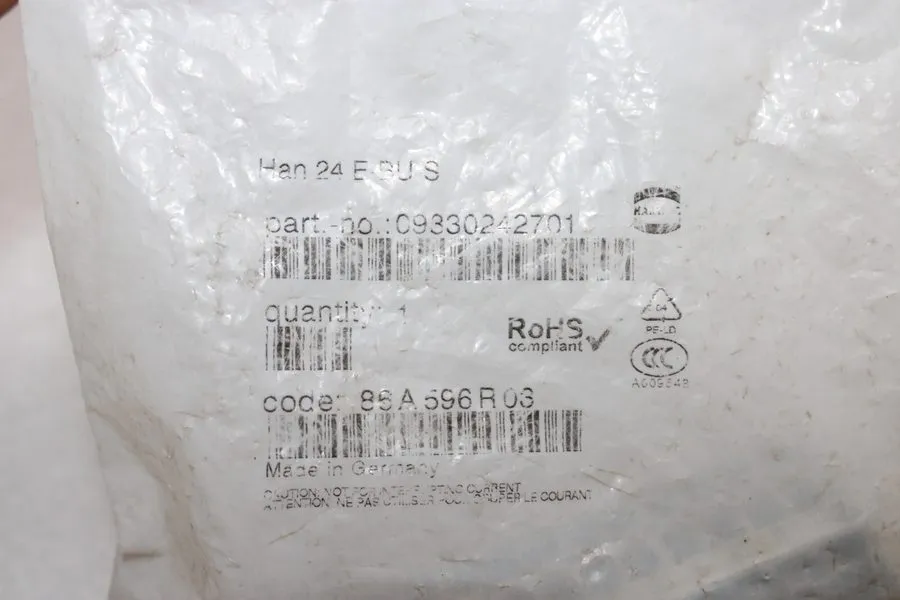 Разъём HARTING CONNECTOR HAN 24 E-BUS CONTACT BLOCK 09330242701