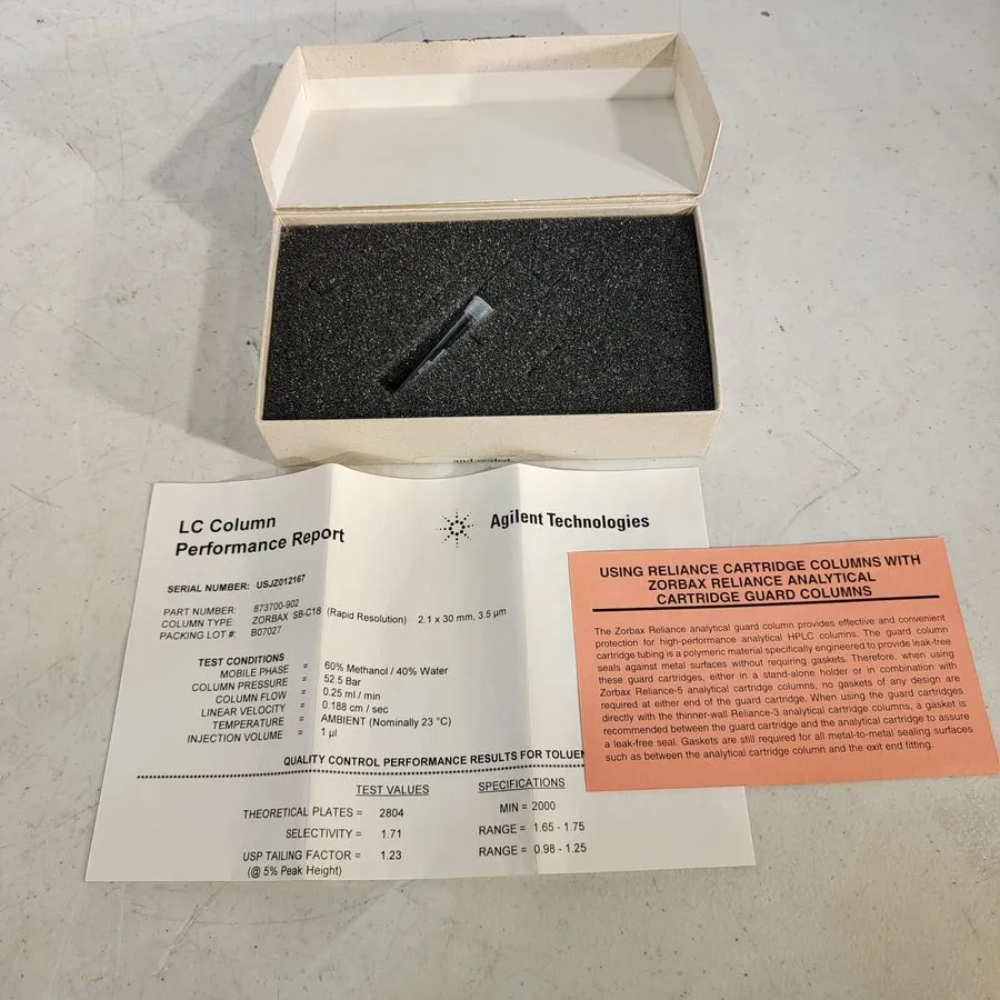 Хроматографическая колонка Agilent PN PL 880975-902 ZORBAX SB-C18 HPLC Column 4.