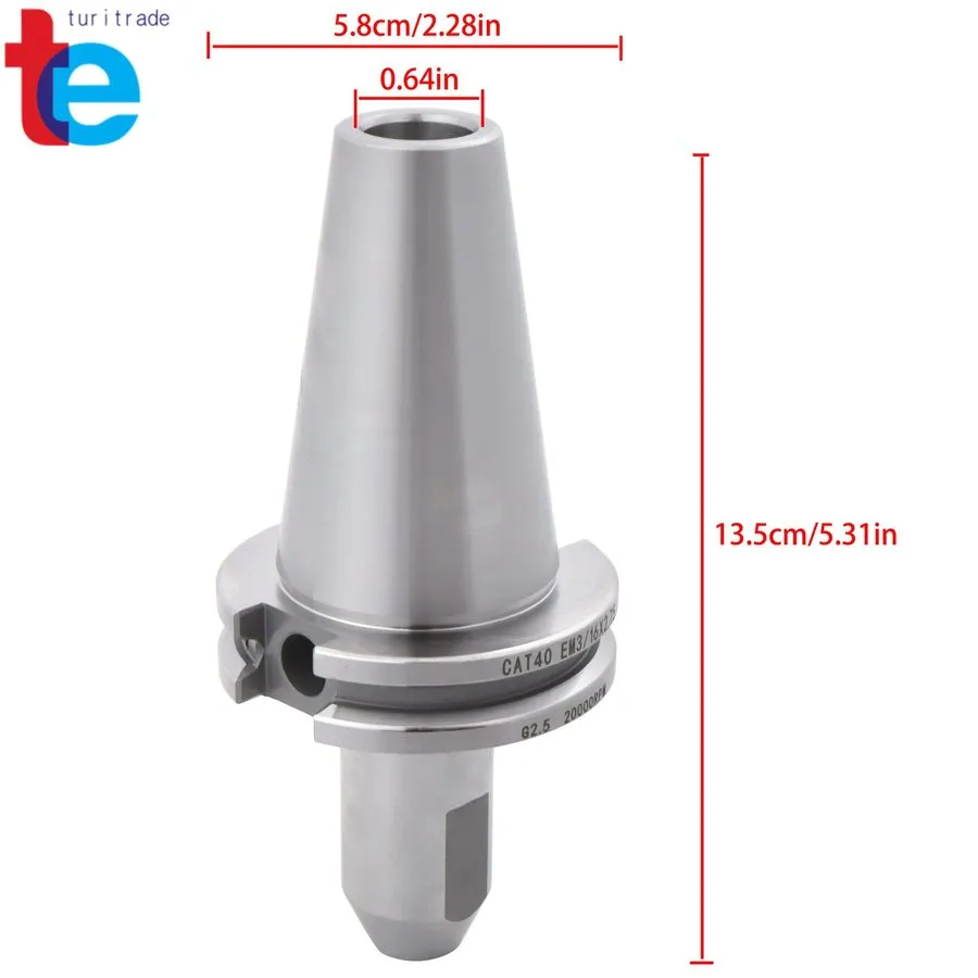 Режущий инструмент CAT 40 3/16"x2.75" END MILL TOOL HOLDER High Speed TIR0.0001  — фото лота 1