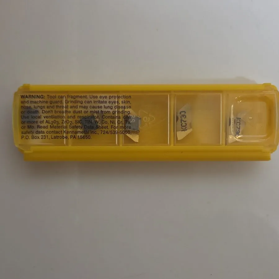 Режущий инструмент Kennametal NG220RK KC730 Top Notch Grooving Insert RH Carbide — фото лота 1
