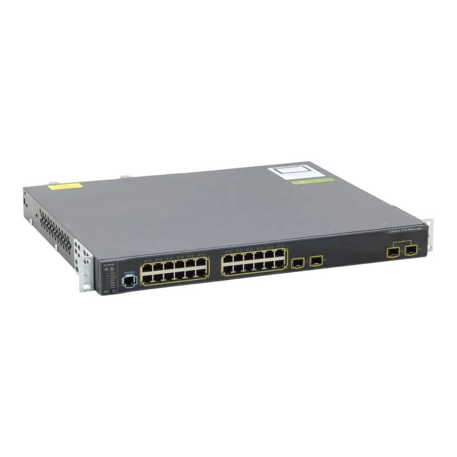 Коммутатор Cisco ME-C3750-24TE-M C3750 24 PORT WITH 2+2 sfp PORT SWITCH .90days
