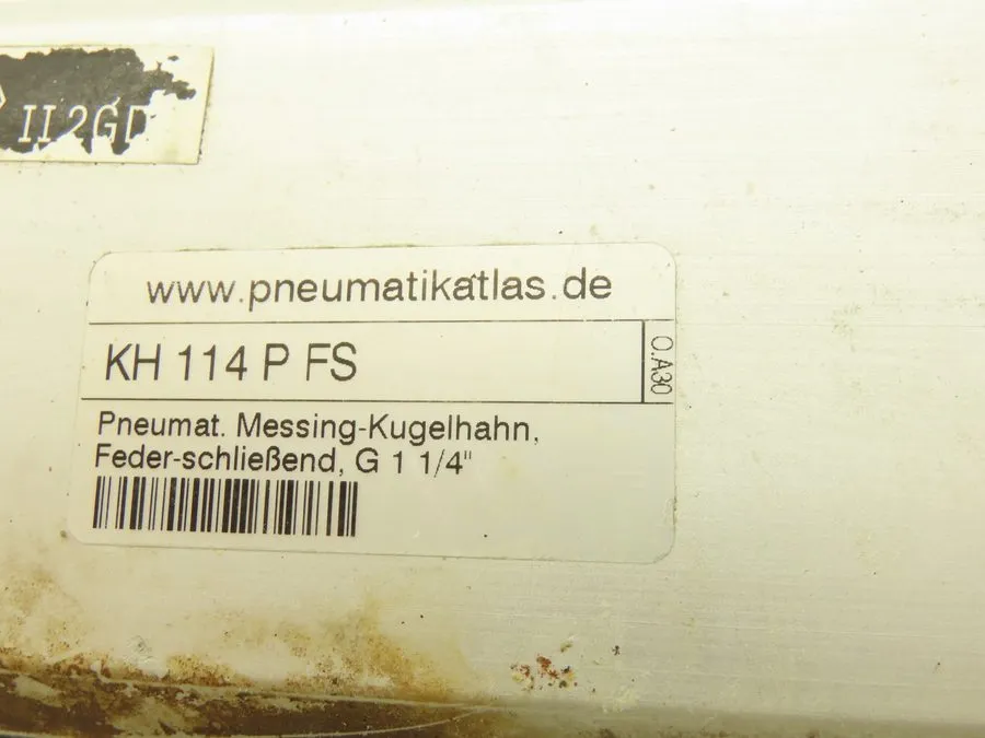 Шаровой кран Pneumatikatlas KH114PFS 1/4 Turn Pneumatic Actuator 1-1/4" Stainles