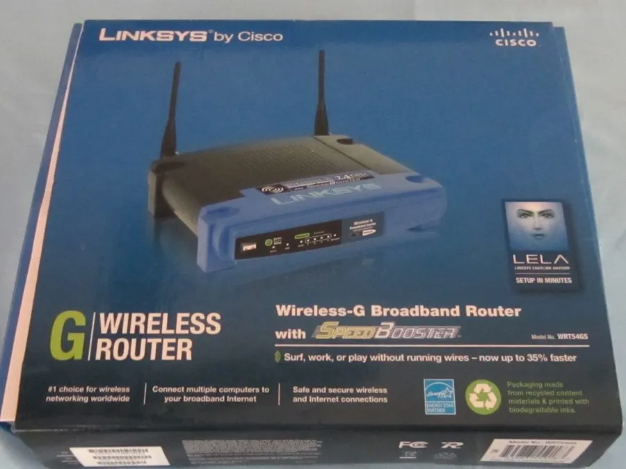 Маршрутизатор Linksys WRT54GS 54 Mbps 4-Port 10/100 Wireless G Router v7