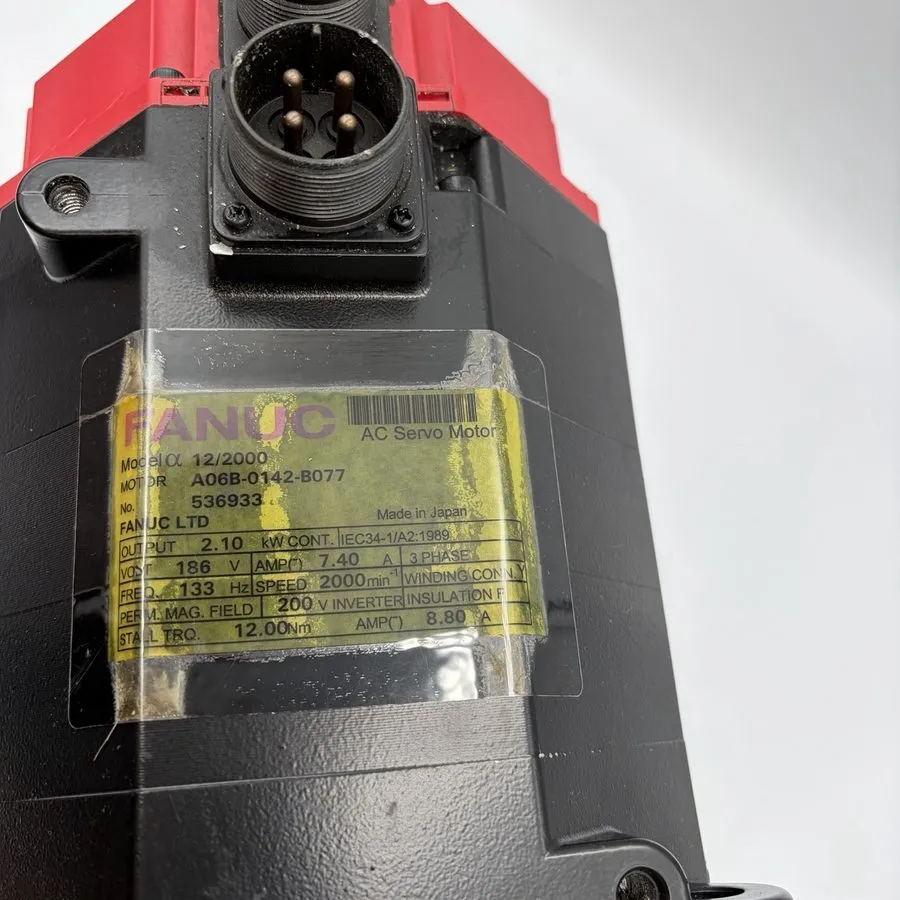 Серводвигатель A06B-0142-B077 FANUC AC Servo Motor — фото лота 1