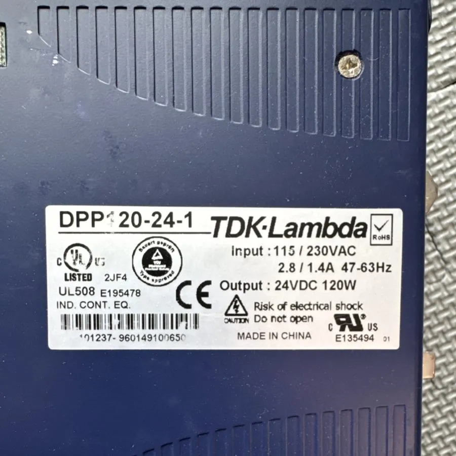 Блок питания TDK Lambda DPP120-24-1 DIN Rail Power Supply 24VDC 5A 120W 115 230V — фото лота 1