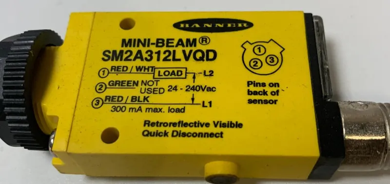 Фотоэлектрический датчик Banner Engineering SM2A312LVQD Photoelectric Sensor Min