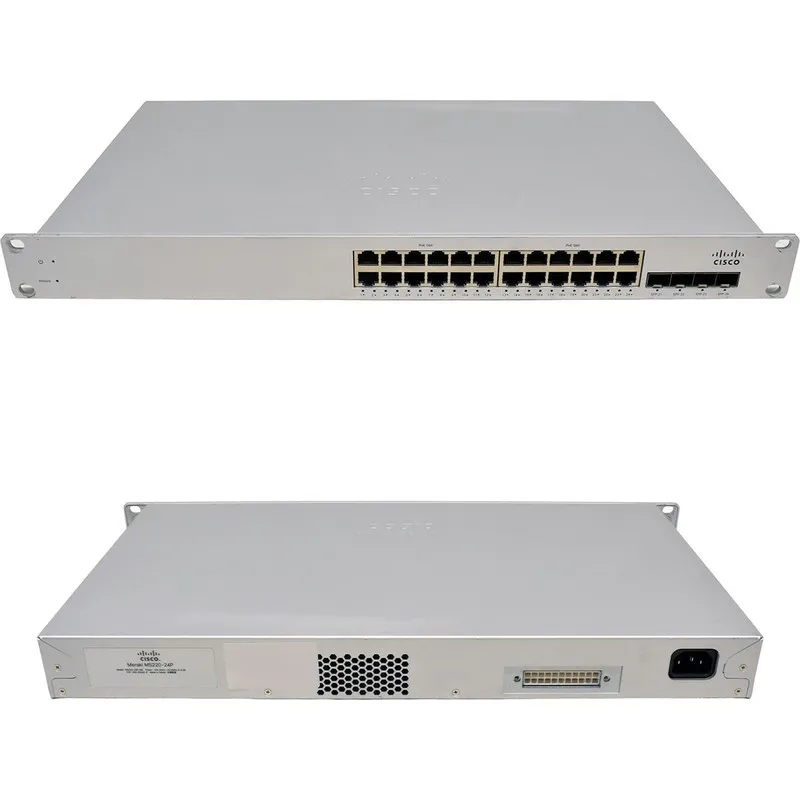 Коммутатор Cisco Meraki MS220-24P 24-Port PoE Gigabit Managed Switch Rackmount G