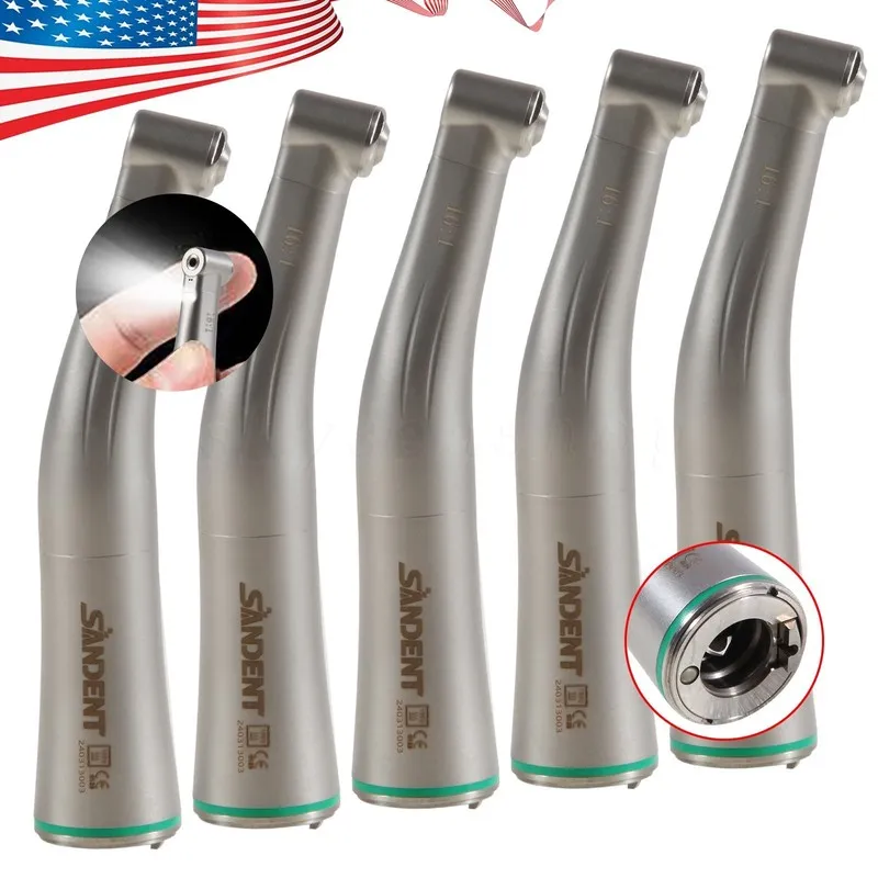 Стоматологический наконечник 1- Dental 1:5 Increasing Contra Angle LED Handpiece — фото лота 1