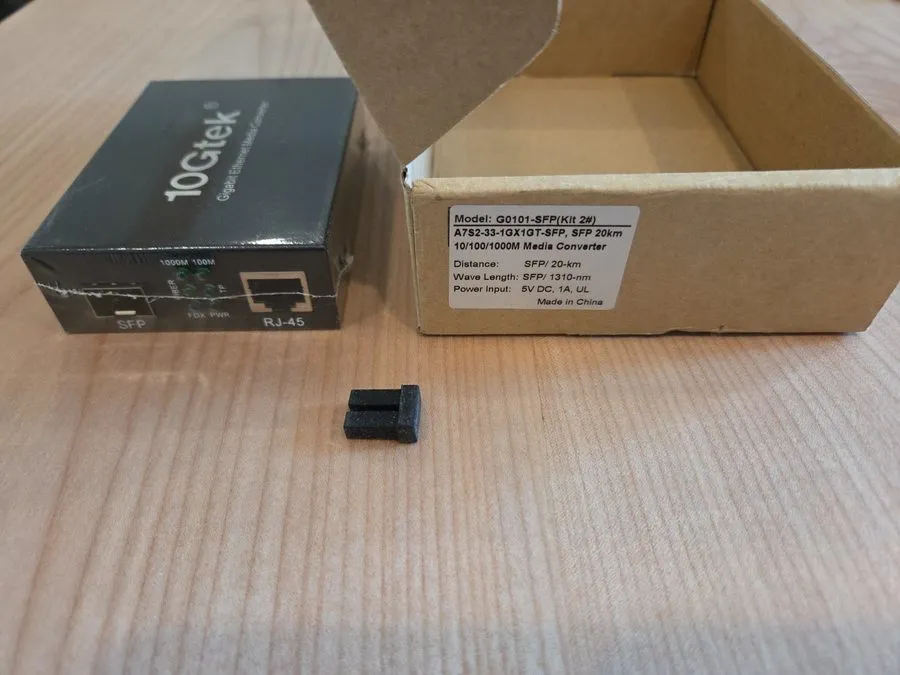 Медиаконвертер 10Gtek G0101-SFP Gigabit Ethernet Media Converter A7S2-33-1GX1GT-