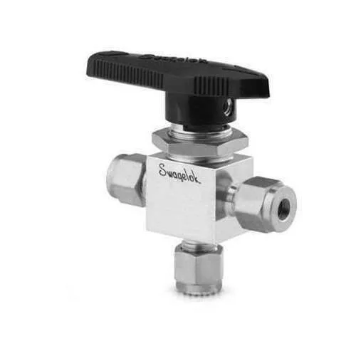 Клапан Swagelok SS-43GXS4 Three way ball valve shipping