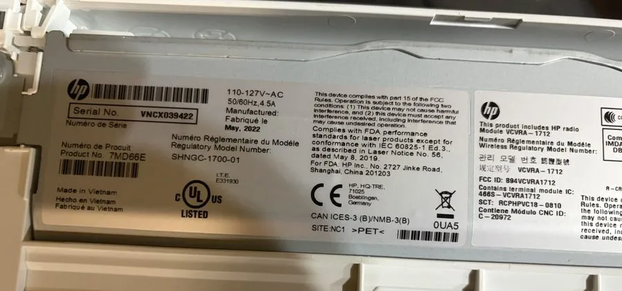 Лазерный принтер HP LaserJet M110we Wireless Black & White Compact Laser Printer — фото лота 1