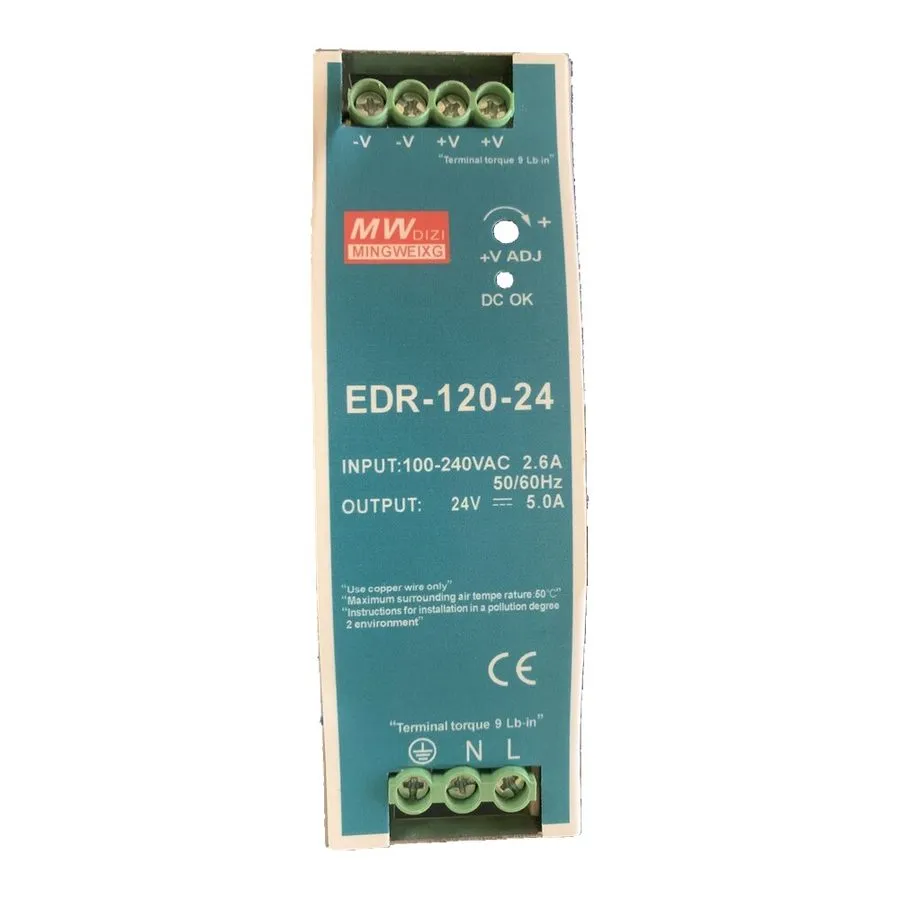 IIoT-устройство EDR-120-24 120W 24VDC 5Amp Industrial DIN Rail Power Supplies 24