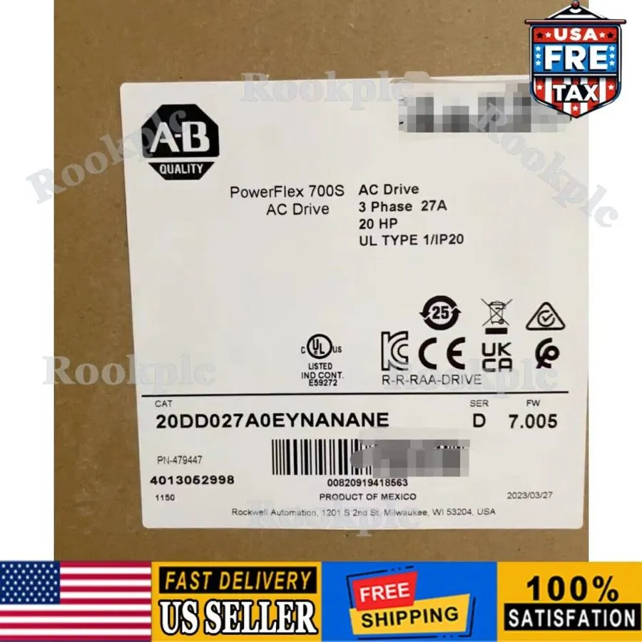 Частотный преобразователь Allen-Bradley 20DD027A0EYNANANE PowerFlex 700S AC Driv