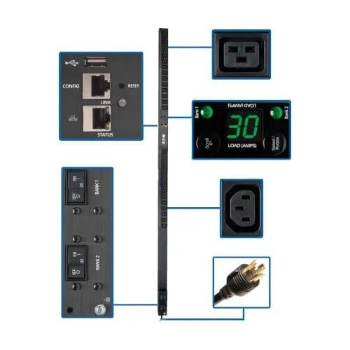 Блок розеток Tripp Lite Eaton 5.5kW Single-Phase Monitored PDU w/ LX Interface P