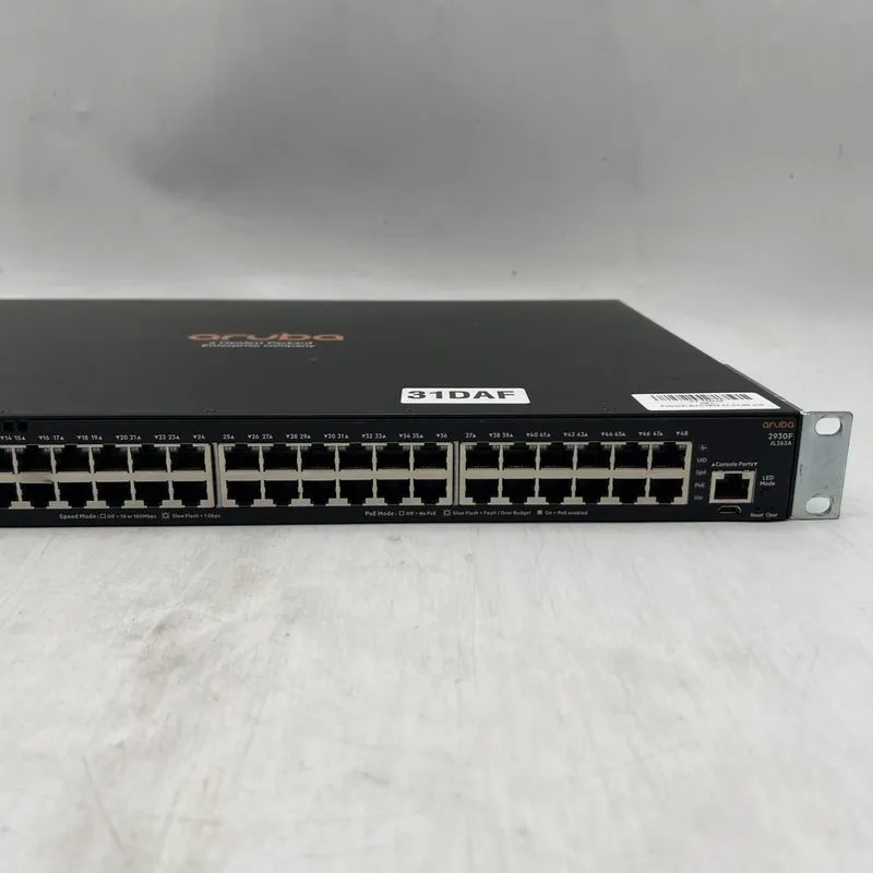 Коммутатор HPE ARUBA 2930F JL262A 48-PORT POE+ GIGABIT NETWORK SWITCH — фото лота 3