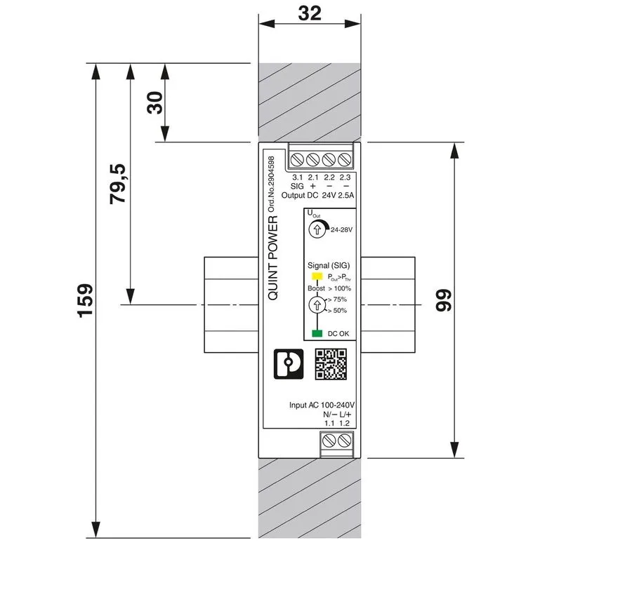 Блок питания Phoenix Contact QUINT4-PS/1AC/24DC/2.5/SC 2904598 Power Supply