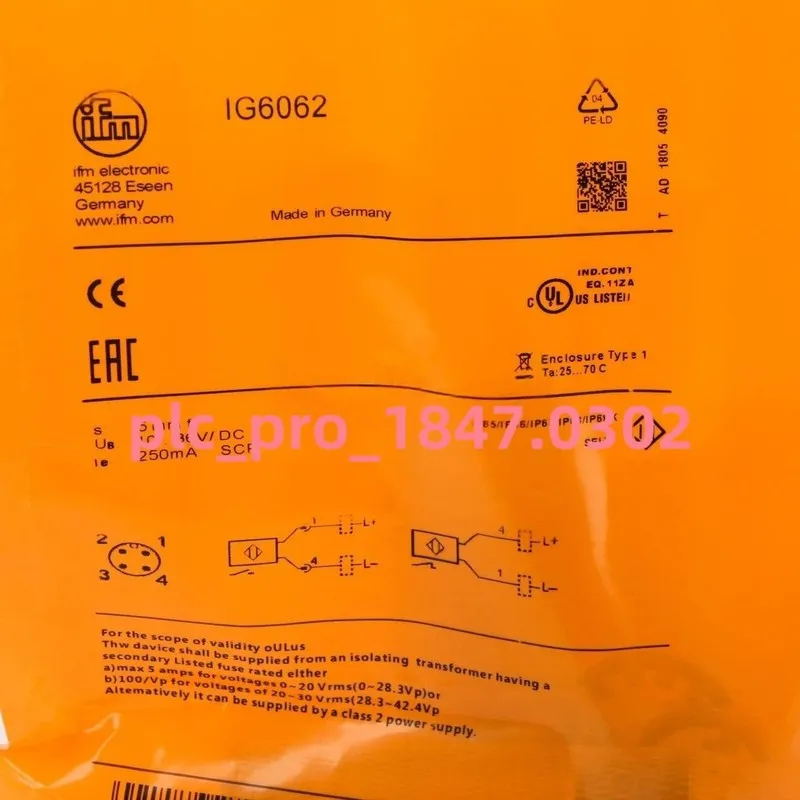 Датчик приближения ones IFM IG6062 Sensor&Proximity Switch