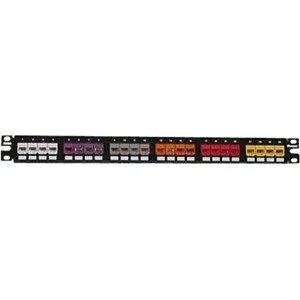 Патч-панель Panduit Mini-Com CPP24FMWBL 24-Port Modular Patch Panel Black 1RU