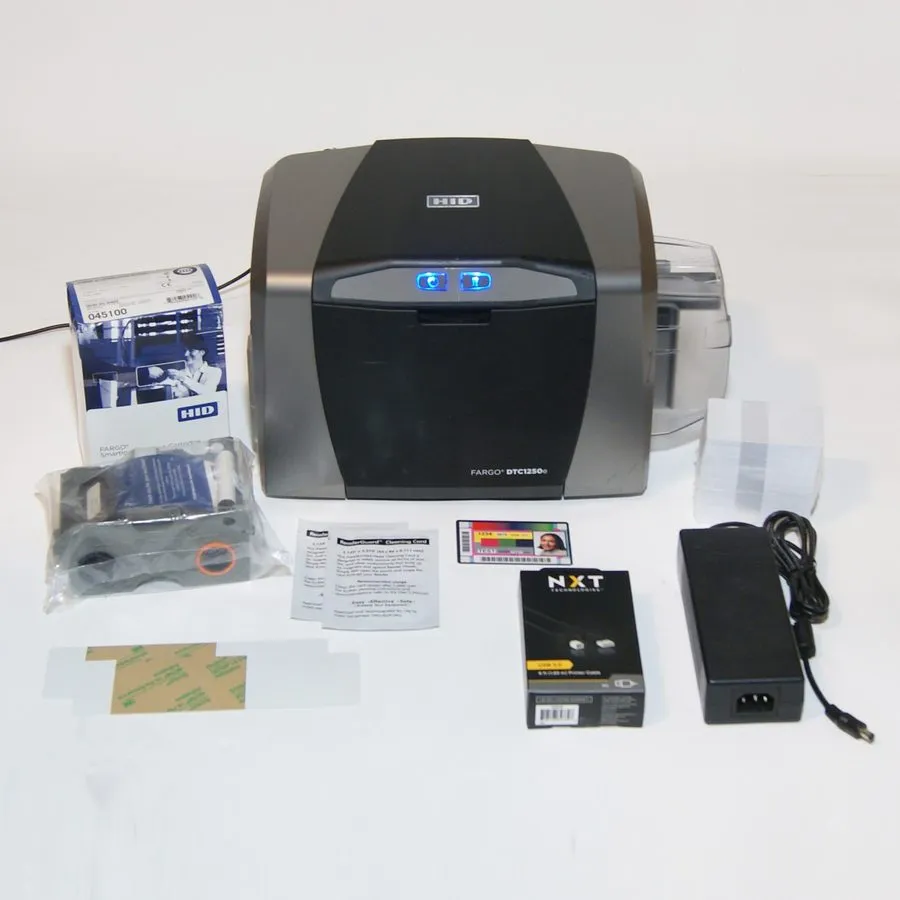 Принтер этикеток Fargo DTC1250e Dual Sided ID Card Printer & Complete Supplies P