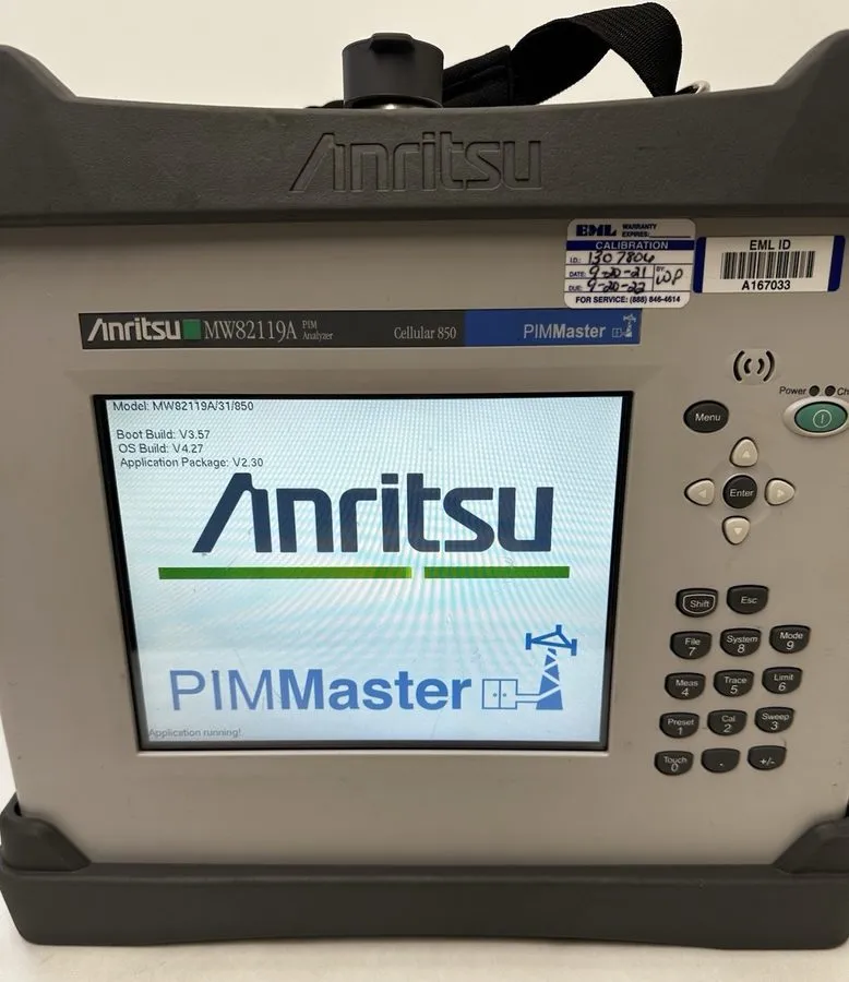 Анализатор Anritsu MW82119A PIM Master PIM Analyzer LTE 700 Opt 700 W/ Case, Sta