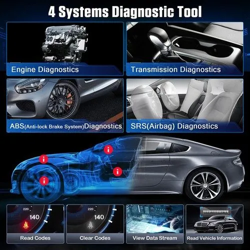 Диагностический сканер 2026 LAUNCH CRP129I Car OBD2 Scanner Engine ABS SRS SAS T