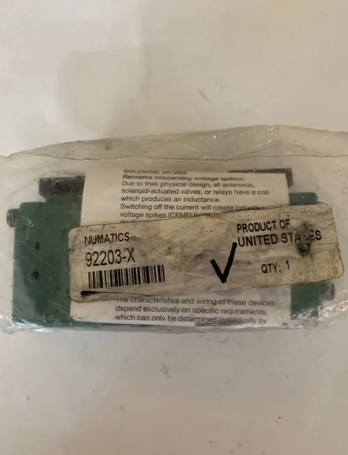 Электромагнитный клапан Numatics 92203-X Solenoid Valve Air Pneumatic Manifold C