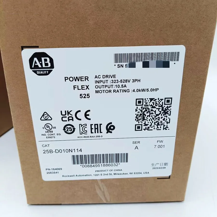 Частотный преобразователь Allen-Bradley 25B-D010N114 PowerFlex 525 4kW 5Hp AC Va