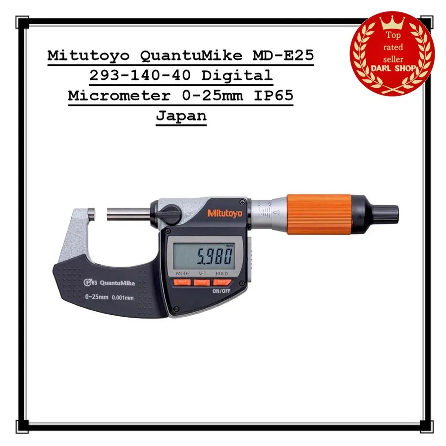 Микрометр Mitutoyo QuantuMike MD-E25 293-140-40 Digital Micrometer 0-25mm IP65 J