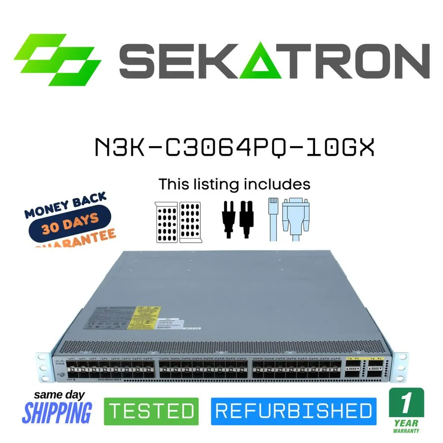 Коммутатор ♻️ Cisco Nexus N3K-C3064PQ-10GX 3064 64-Port 10G Ethernet Switch⚡