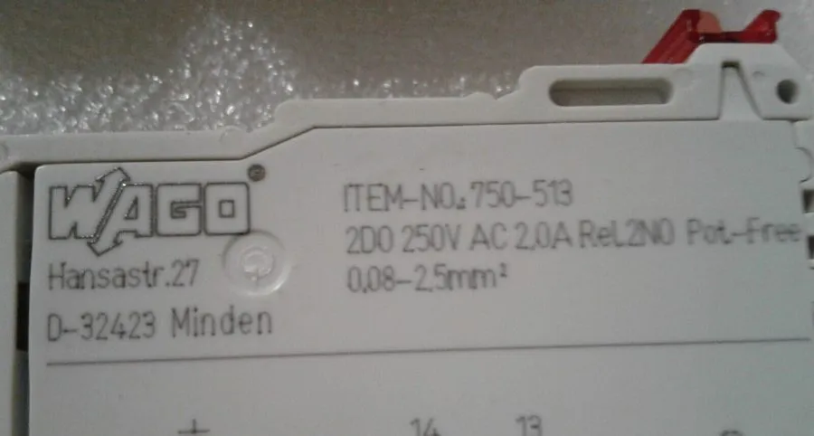 Модуль ввода-вывода Wago 750-513 2NO Output Module Relay 250VAC 2.0A