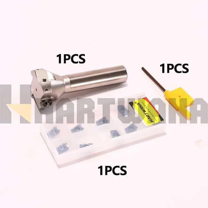 Режущий инструмент Indexable Face End Mill 35mm 4Flute Holder Carbide Insert APM