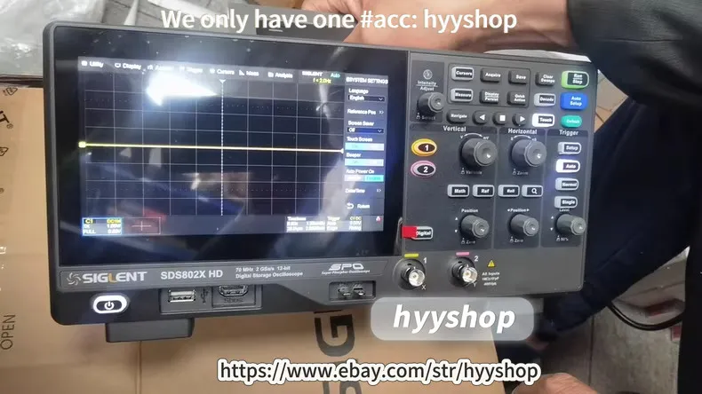 Осциллограф Siglent SDS802X HD 70MHz 2 channels 2GSa/s 12-bit Oscilloscope