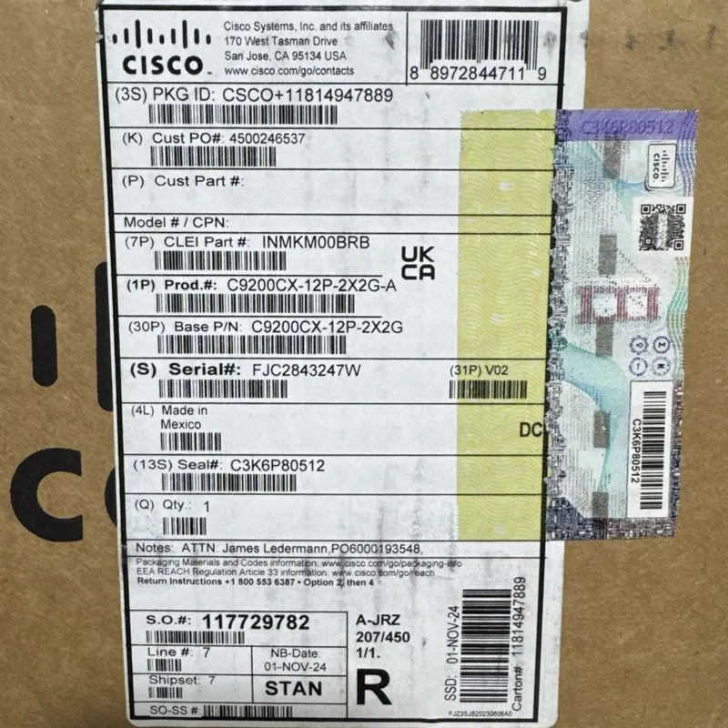 Коммутатор Cisco C9200CX-12P-2X2G-A 12-Port PoE+ Catalyst 9200CX — фото лота 1